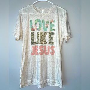 Love Like Jesus Graphic Tee. Size Medium.